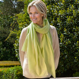 Lime Souffle Cashmere and Silk Wrap
