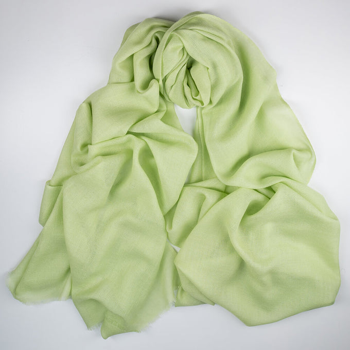 Lime Souffle Cashmere and Silk Wrap