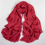 Lipstick Red Cashmere and Silk Wrap