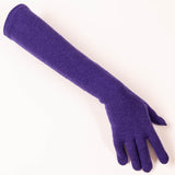 Iris Purple Long Italian Cashmere Gloves