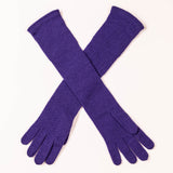 Iris Purple Long Italian Cashmere Gloves