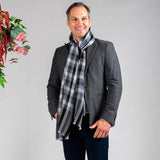 Lynsted Check Silk and Wool Scarf