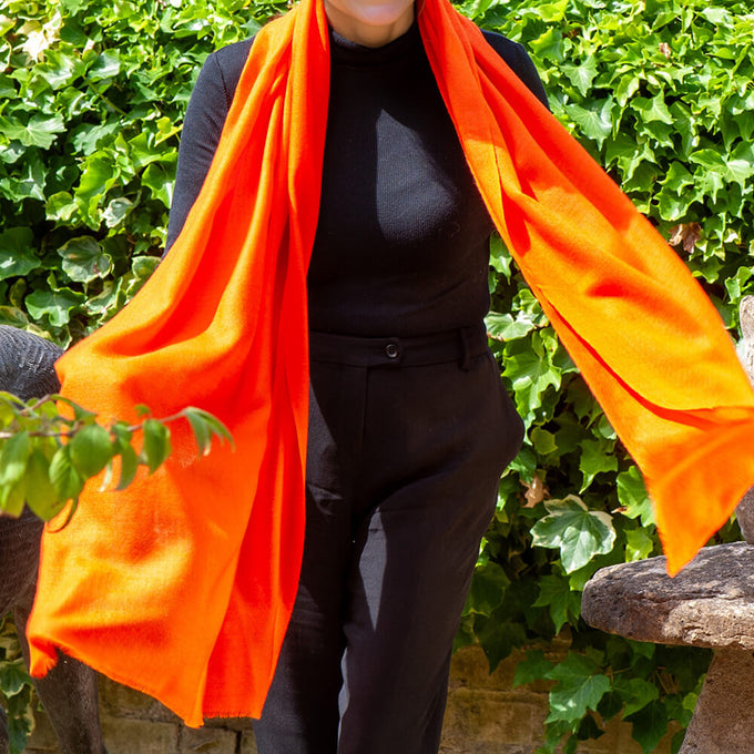 The Spice Palette – Smoked Mace Cashmere and silk Wrap