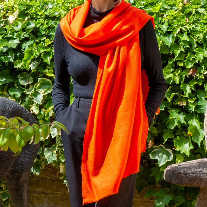 The Spice Palette – Smoked Mace Cashmere and silk Wrap