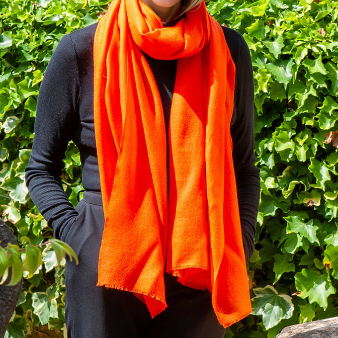 The Spice Palette – Smoked Mace Cashmere and silk Wrap