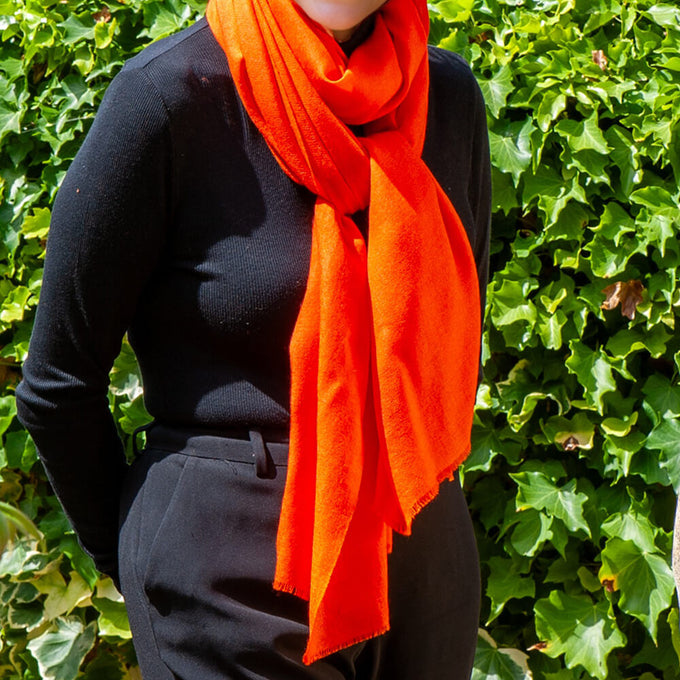 The Spice Palette – Smoked Mace Cashmere and silk Wrap