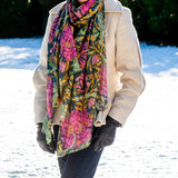 PRE ORDER: The Liberty ‘March Sparkle’ Trio-Pink Cashmere and Silk Wrap