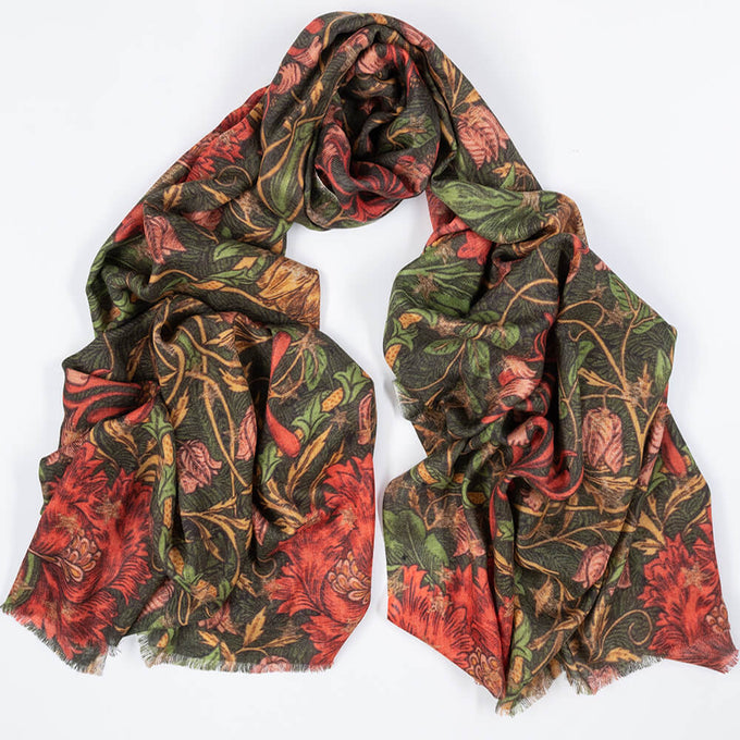 PRE ORDER: The Liberty March Sparkle Trio- Coral Cashmere and Silk Wrap