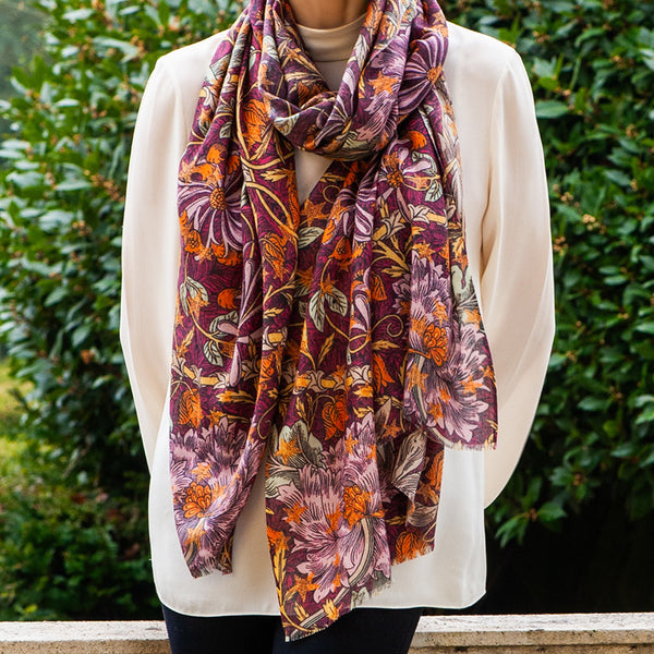 The Liberty March Sparkle Trio- Lilac Cashmere and Silk Wrap