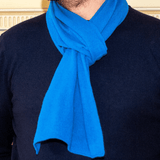 Cornflower Blue Double Faced Cashmere Neck Warmer