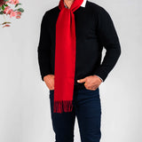 Cardinal Red Scottish Cashmere Scarf