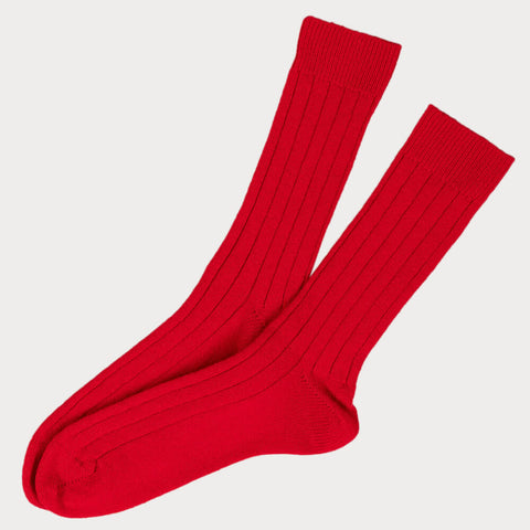 Men’s Regal Red Cashmere Socks