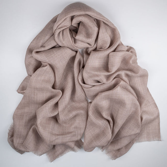 The Tonal Shades - Mink Mist Cashmere and Silk Wrap