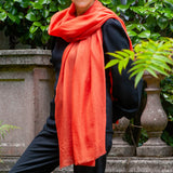 The Spice Route Quintet - Saffron Cashmere and Silk Wrap