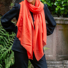 The Spice Route Quintet - Saffron Cashmere and Silk Wrap
