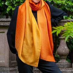 Monsoon Gold Shaded Cashmere and Silk Wrap