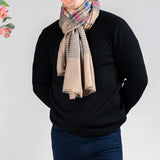 Harrow Multi-Stripe Wool and Silk Scarf