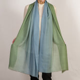 Morning Mist Shaded Cashmere and Silk Wrap