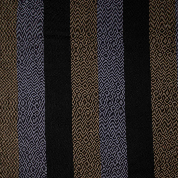 Multi Weave Check Stripe Pashmina Cashmere Shawl