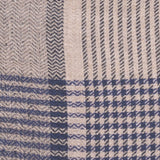 Navy and Biscuit Houndstooth Cashmere Shawl