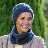 Navy Luxe Italian Cashmere Beanie