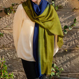 The Earth Tones - Twilight Glade Cashmere and Silk Wrap