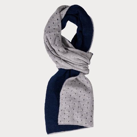 Spotted Double Faced Cashmere Neck Warmer