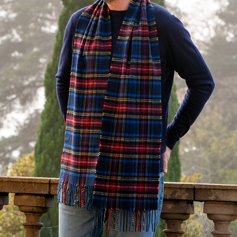 Black Stewart Cashmere Scarf