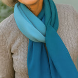 Ocean Shades Cashmere and Silk Wrap