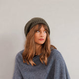 Olive Cashmere Beret