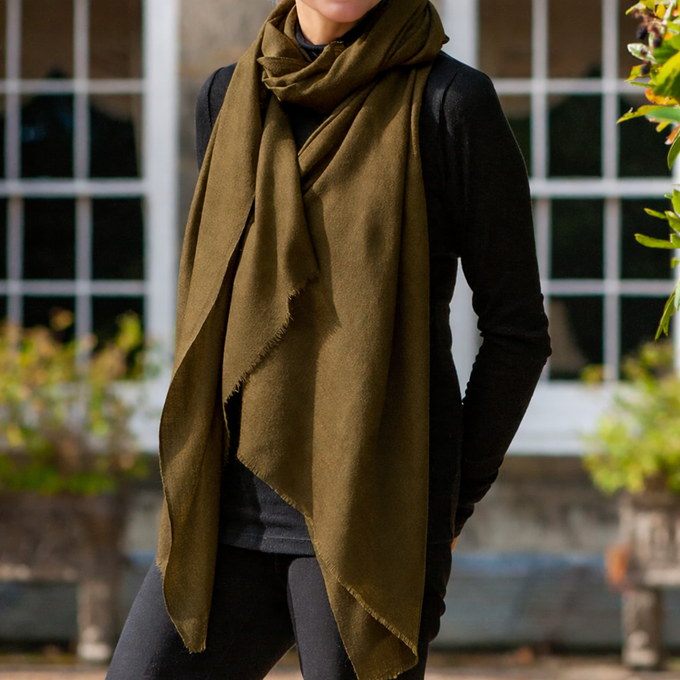Olive Tree Cashmere and Silk Wrap