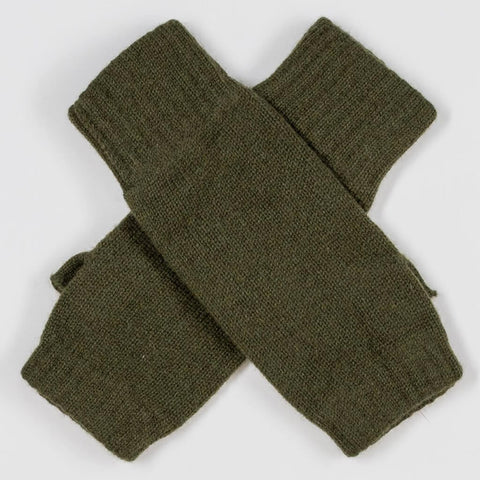 Hunter Green Cashmere Mittens