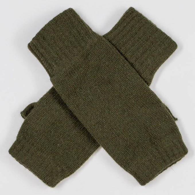 Hunter Green Cashmere Mittens