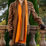 Chocolate Orange Shaded cashmere and Silk Wrap