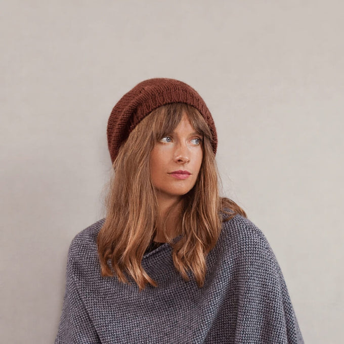 Terracotta Cashmere Beret