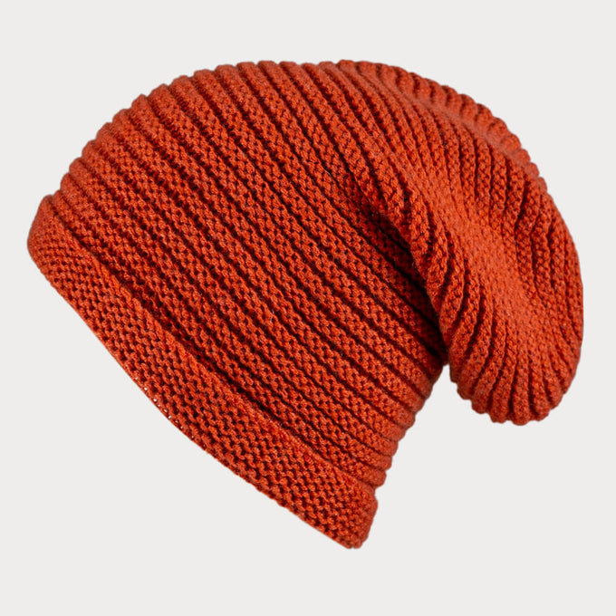 Russet Cashmere Slouch Beanie