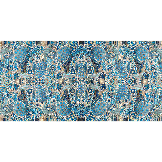 PRE ORDER: The Liberty ‘Oscar’s Palace’ Duet - Blue Cashmere and Silk Wrap
