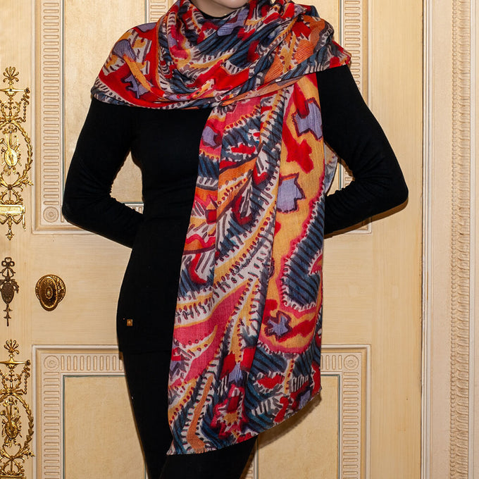 The Liberty Print Quartet – The Paisley Cashmere and Silk Wrap