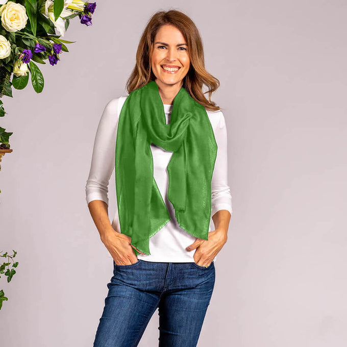 Go Green Cashmere and Silk Wrap