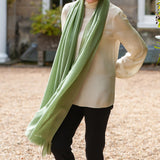 Sage Green Cashmere and Silk Wrap