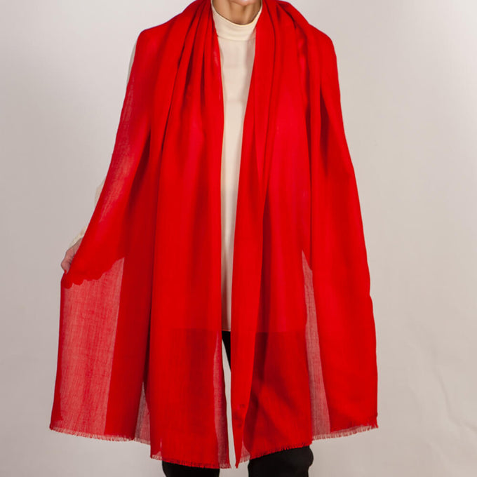 The Spice Route Quintet - Paprika Cashmere and Silk Wrap