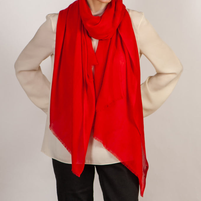 The Spice Route Quintet - Paprika Cashmere and Silk Wrap