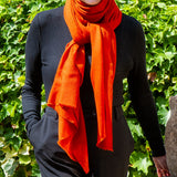 The Spice Palette – Spanish Paprika Cashmere and silk Wrap
