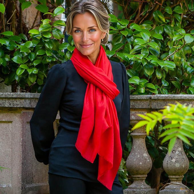 The Spice Route Quintet - Paprika Cashmere and Silk Wrap