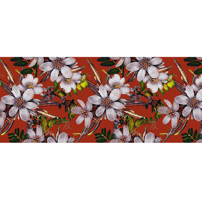 The Botanical Quartet - The Passion Flower Cashmere and Silk Wrap