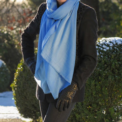 Shades of Pale Trio -Blueberry Cashmere and Silk Wrap