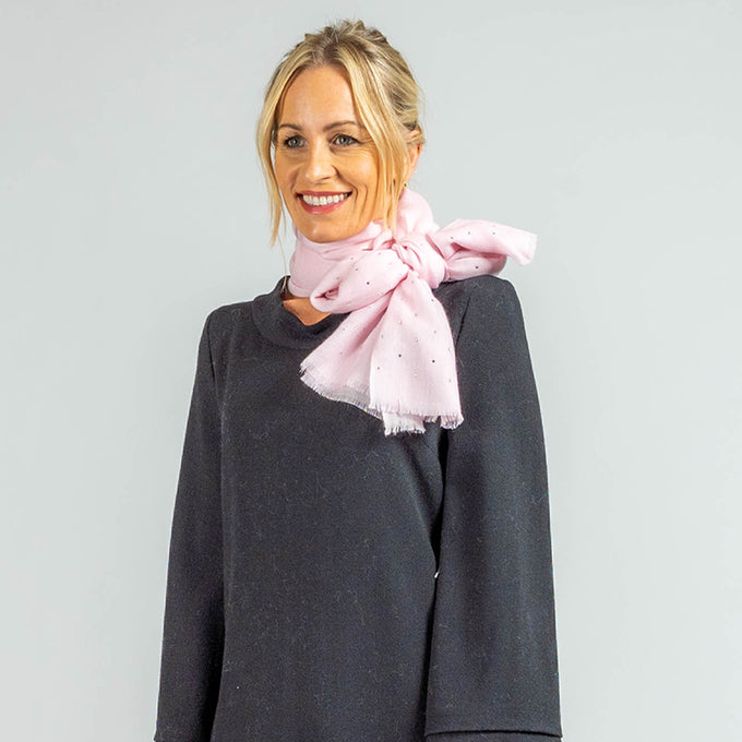 Swarovski Pastel Pink Cashmere and Silk Wrap