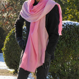 Shades of Pale Trio - Strawberry Cashmere and Silk Wrap