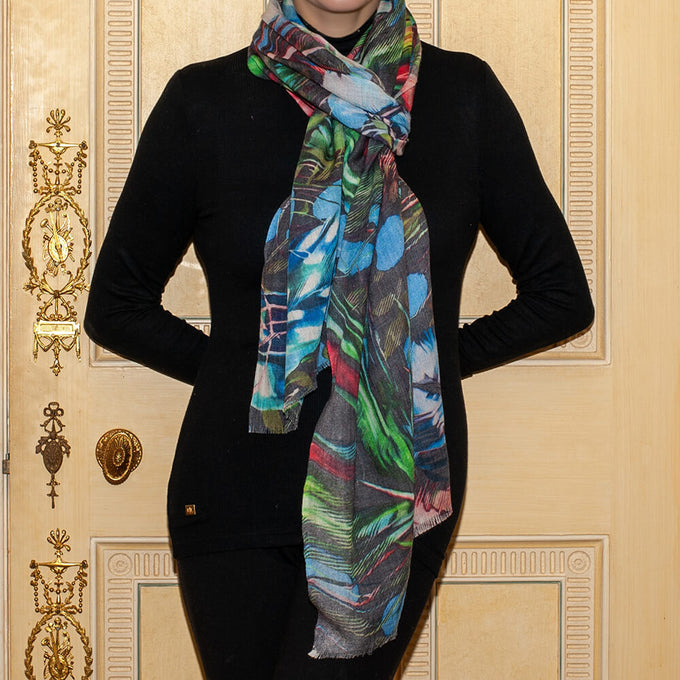 The Liberty Print Quartet – The Peacock Cashmere and Silk Wrap