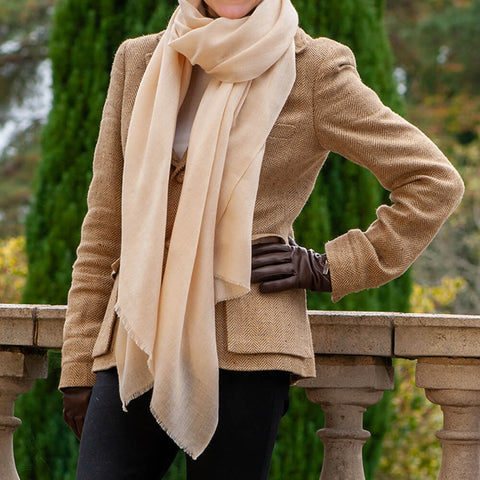 Pearl Cashmere and Silk Wrap